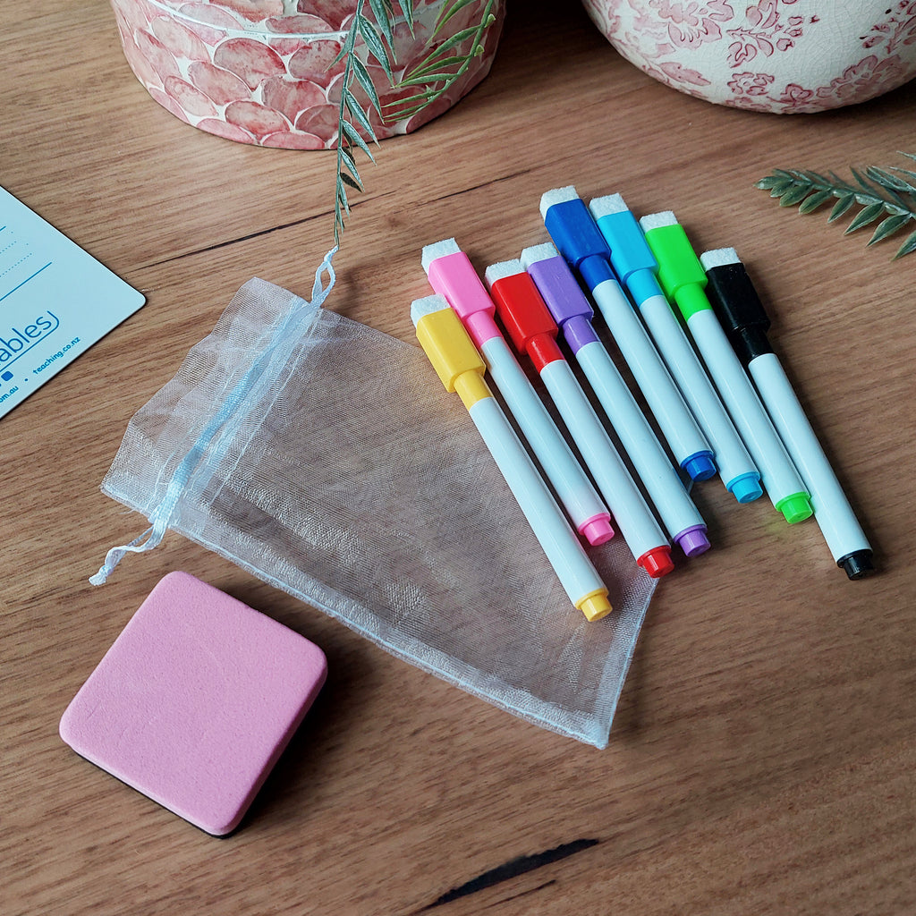 Coloured Dry Erase Marker Set (8)