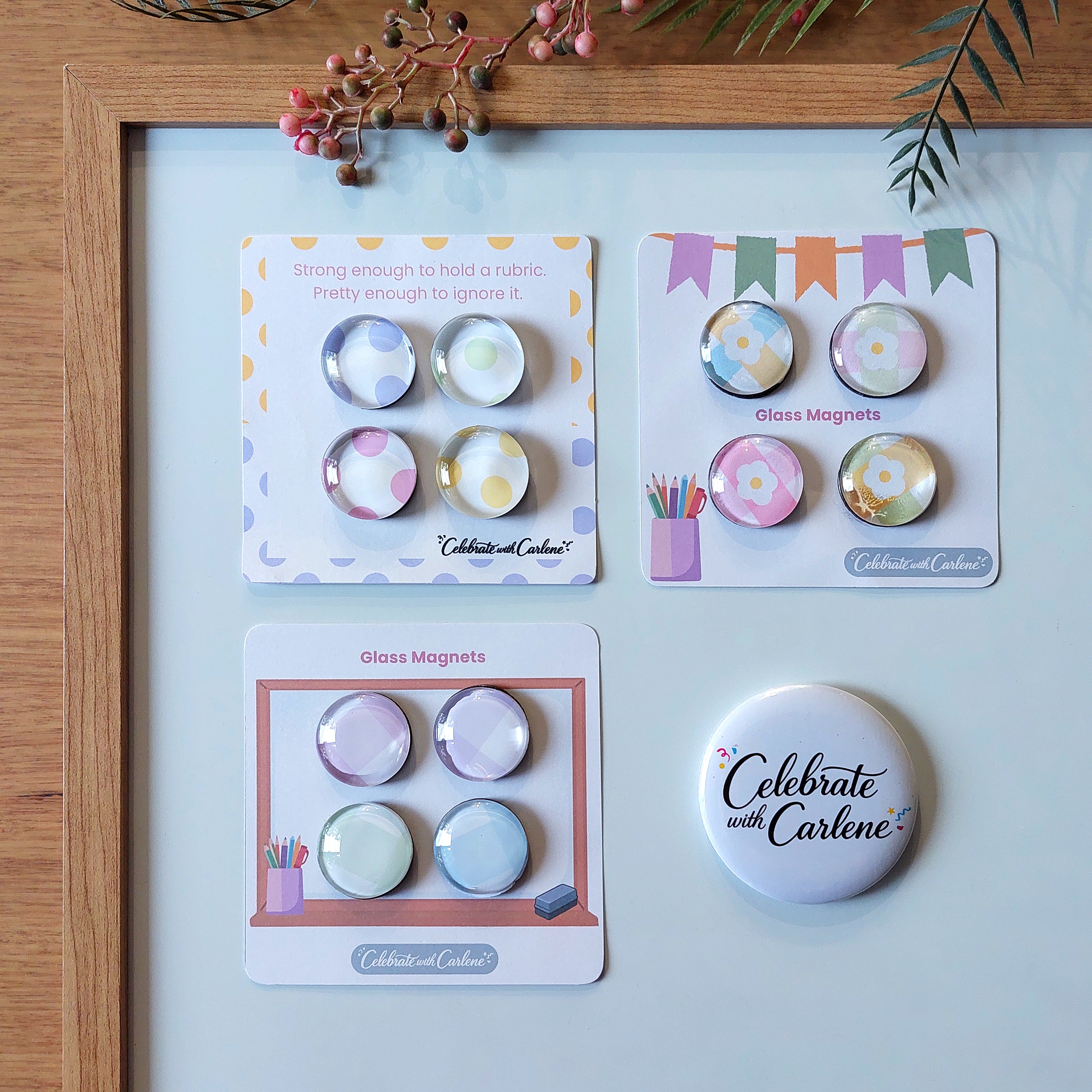 Glass Magnets - Classroom
