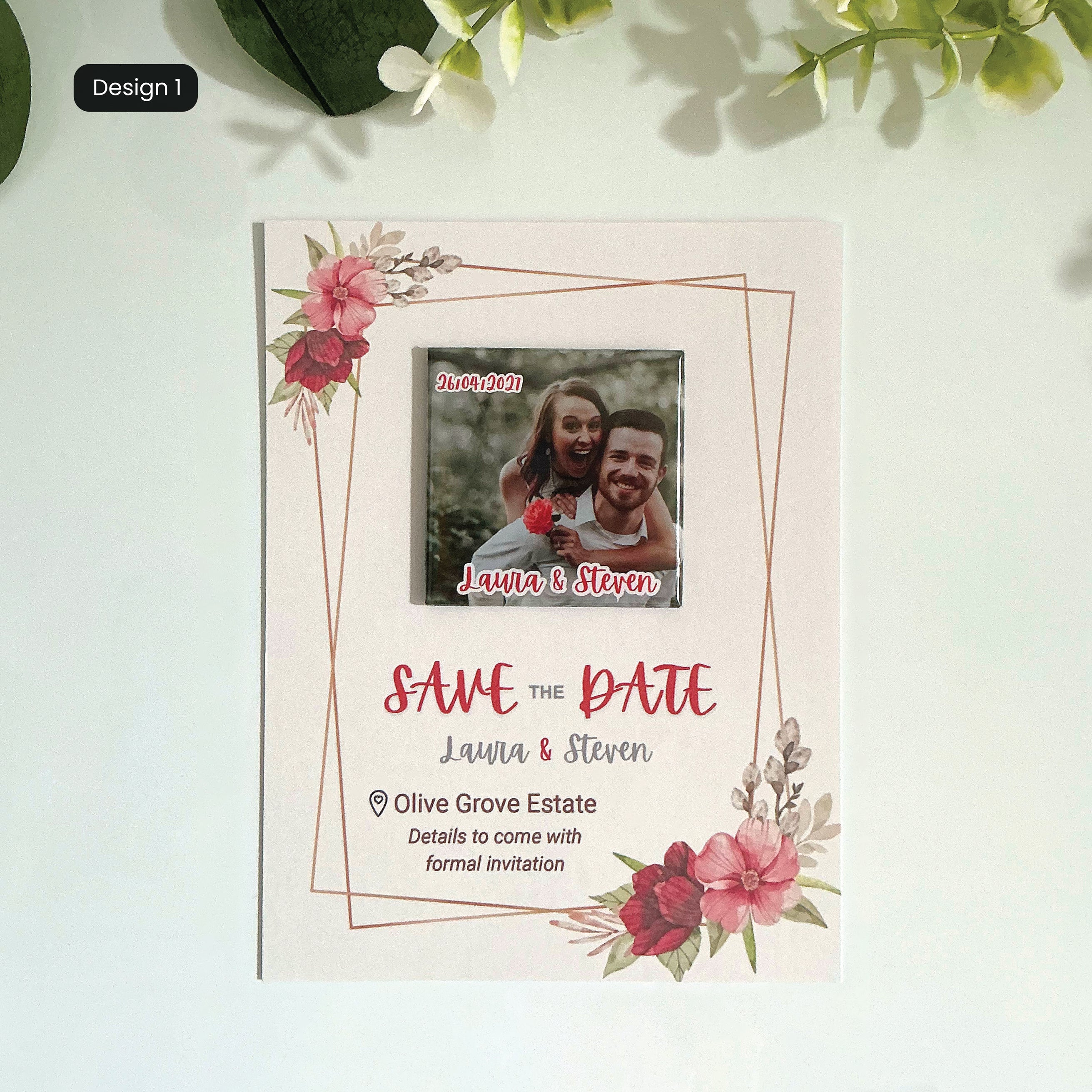 Save the Dates - Pressed Magnet