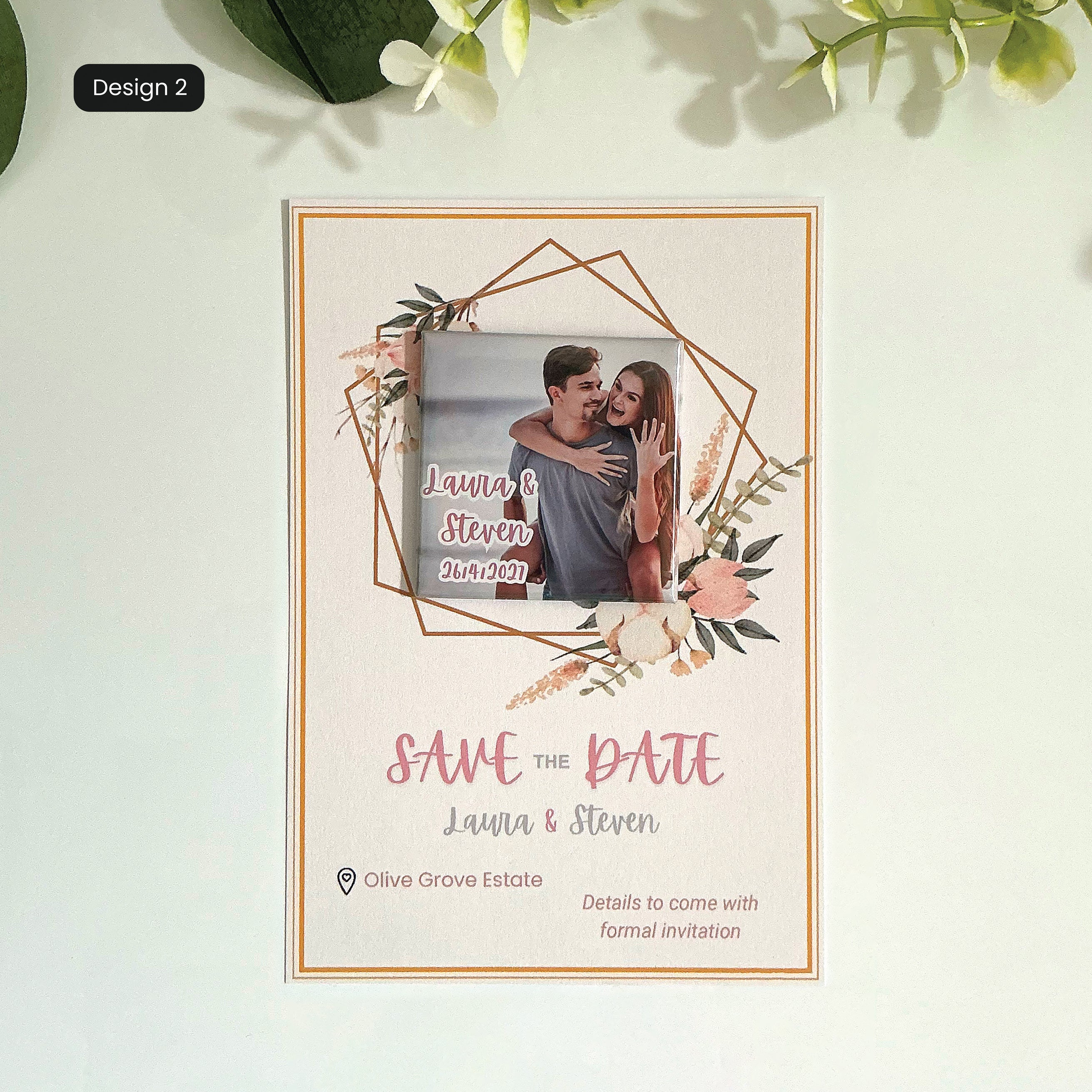 Save the Dates - Pressed Magnet