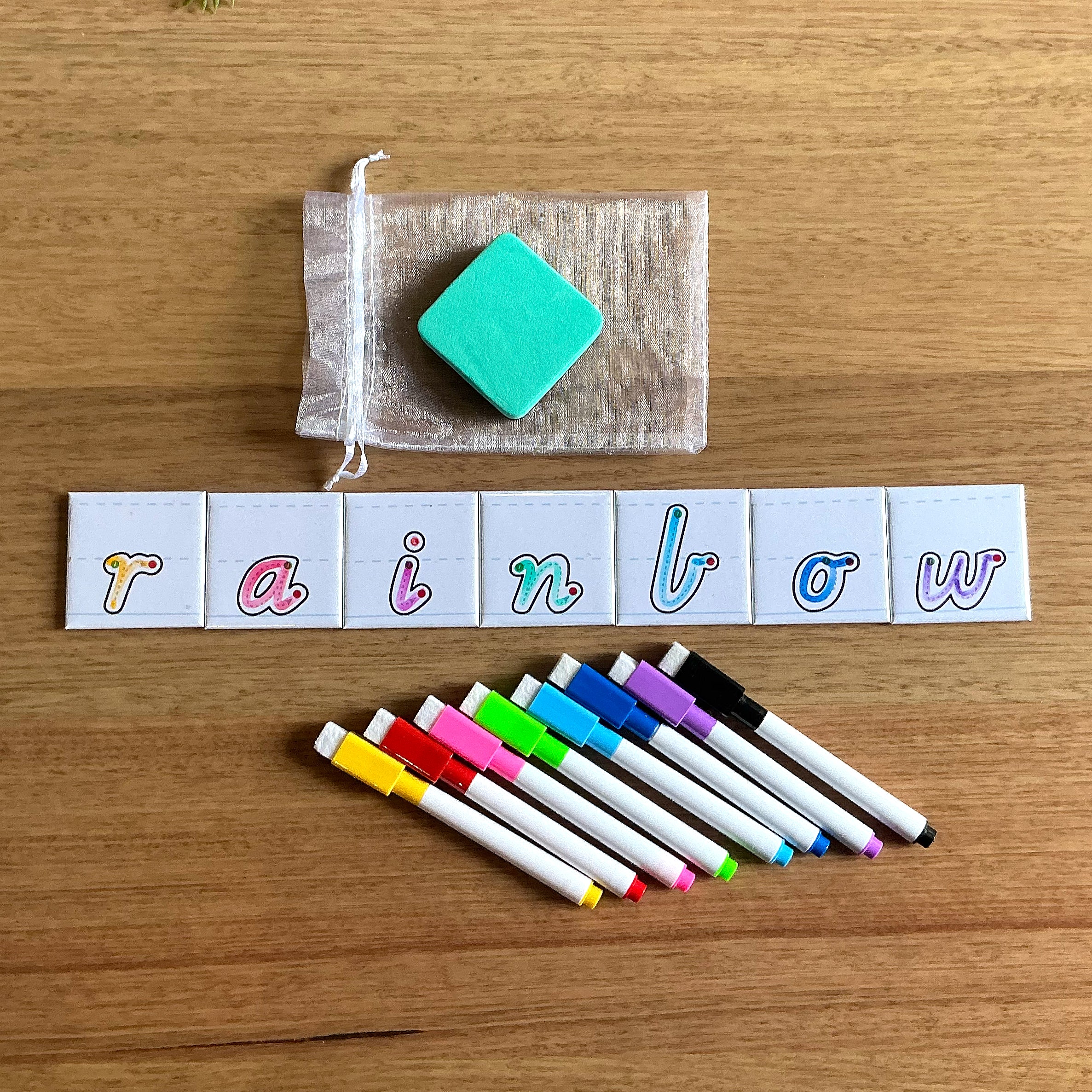Coloured Dry Erase Marker Set (8)