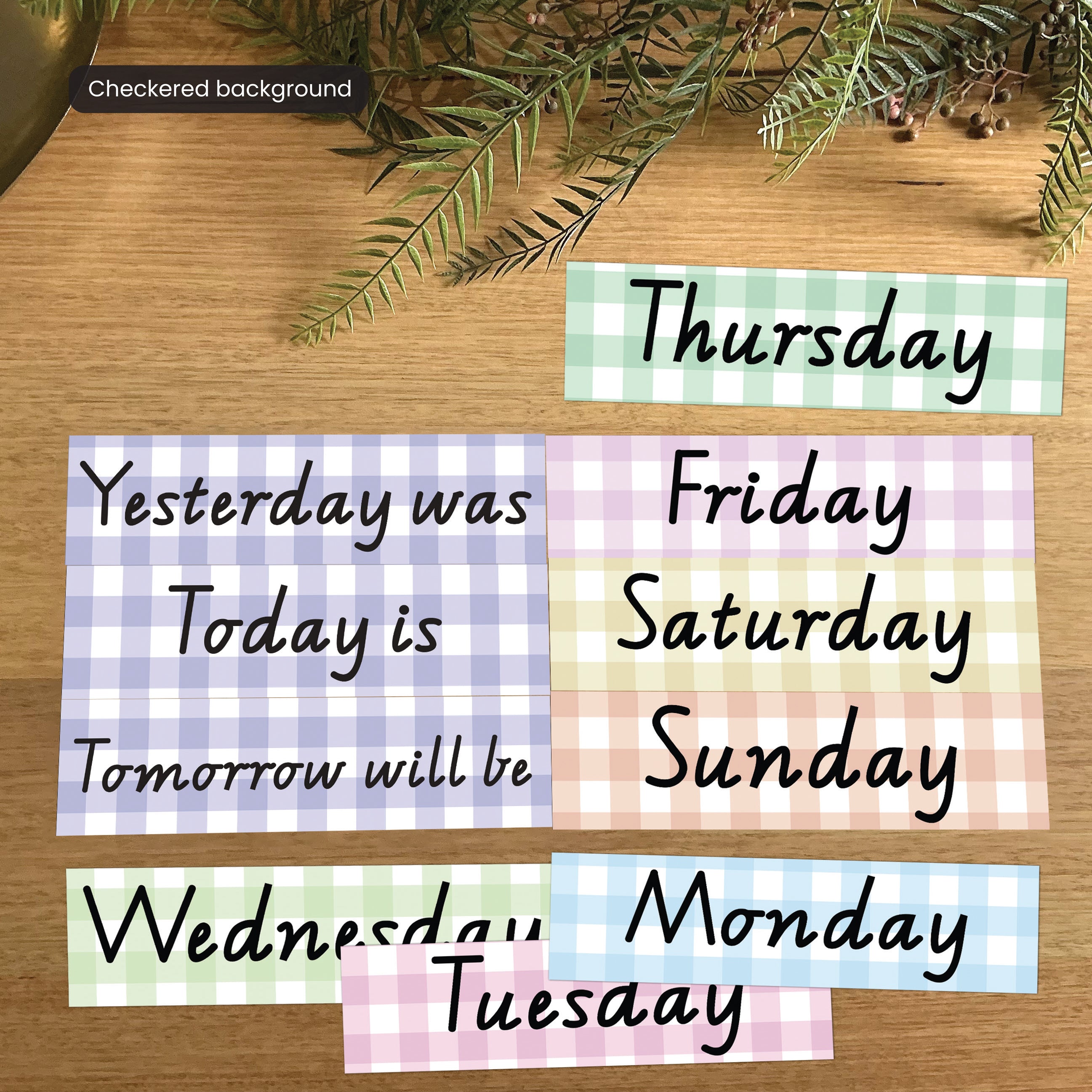 Time Expressions Display (10 piece set)