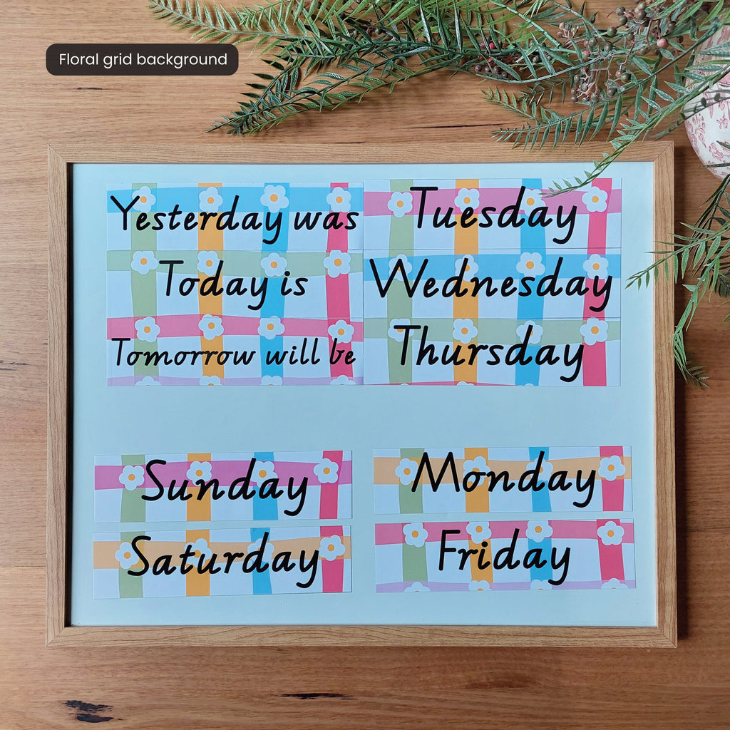 Time Expressions Display (10 piece set)